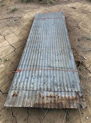 53 Sheets Reclaimed Barn Tin, 7' Corrugated Metal, 742 Sq Ft Salvage B25