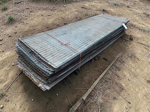 53 Sheets Reclaimed Barn Tin, 7' Corrugated Metal, 742 Sq Ft Salvage B25