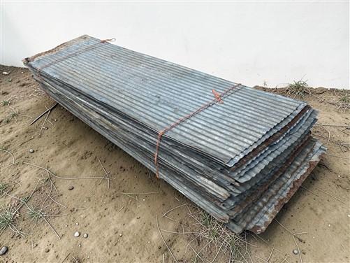 53 Sheets Reclaimed Barn Tin, 7' Corrugated Metal, 742 Sq Ft Salvage B25