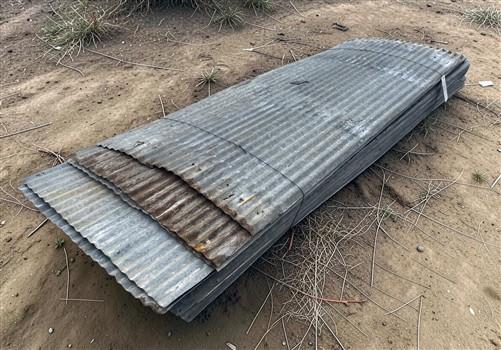 38 Sheets 7' & 10 Sheets 6' Reclaimed Barn Tin, Corrugated Metal, 622 Sq Ft B26