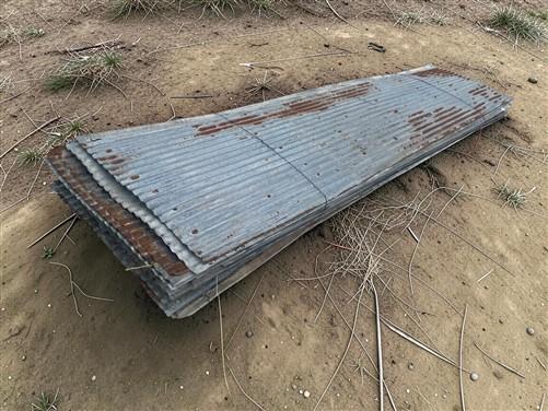 46 Sheets Reclaimed Barn Tin, 9' Corrugated Metal, 828 Sq Ft Salvage B27