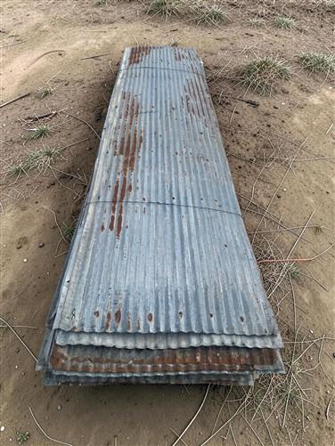 46 Sheets Reclaimed Barn Tin, 9' Corrugated Metal, 828 Sq Ft Salvage B27