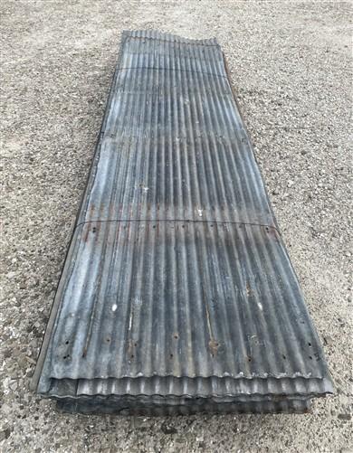 34 Sheets Reclaimed Barn Tin, 8' Corrugated Metal, 544 Sq Ft Salvage B28