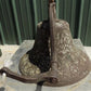 No 4 CS Bell with Stand, Cast Iron Church Dinner School Garden 19.5" Diameter A