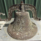 No 4 CS Bell with Stand, Cast Iron Church Dinner School Garden 19.5" Diameter A