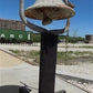 Upright Bell, Vintage School Church Dinner Farm Bell, Cast Iron, 16 Diameter