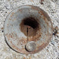 Upright Bell, Vintage School Church Dinner Farm Bell, Cast Iron, 16 Diameter