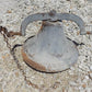 Upright Bell, Vintage School Church Dinner Farm Bell, Cast Iron, 16 Diameter