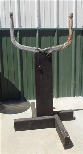 Upright Bell, Vintage School Church Dinner Farm Bell, Cast Iron, 16 Diameter