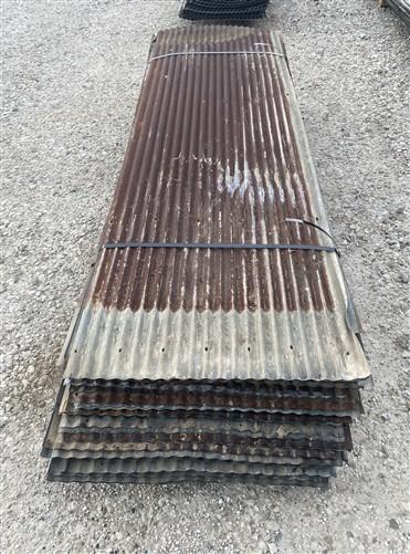 78 Sheets Reclaimed Barn Tin, 7' Corrugated Metal, 1092 Sq Ft Salvage B30