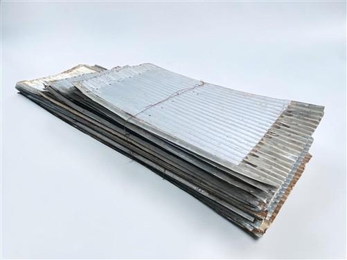 25 Sheets 4', 35 Sheets 5', 10 Sheets 7' Reclaim Barn Tin, Corrugated 690 SF B32