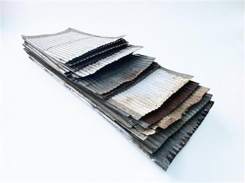 25 Sheets 4', 35 Sheets 5', 10 Sheets 7' Reclaim Barn Tin, Corrugated 690 SF B32