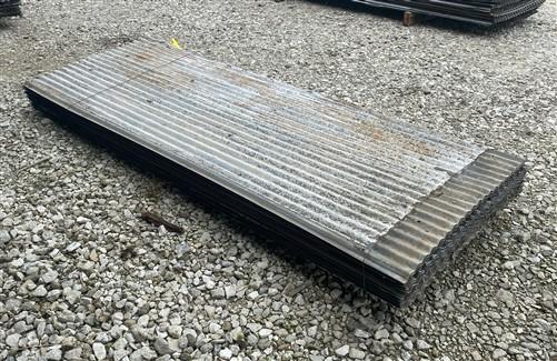 25 Sheets Reclaimed Barn Tin, 6' Corrugated Metal, 300 Sq Ft Salvage B34