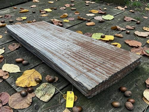 21 Sheets Reclaimed Barn Tin, 6' Corrugated Metal, 252 Sq Ft Salvage B35