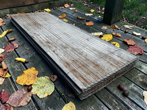 21 Sheets Reclaimed Barn Tin, 6' Corrugated Metal, 252 Sq Ft Salvage B35