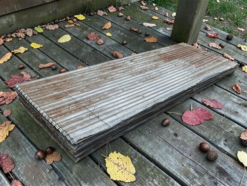 21 Sheets Reclaimed Barn Tin, 6' Corrugated Metal, 252 Sq Ft Salvage B35