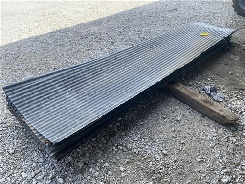 17 Sheets Reclaimed Barn Tin, 11' Corrugated Metal, 374 Sq Ft Salvage B36