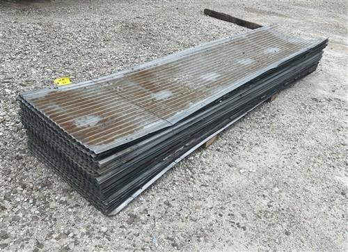 100 Sheets Reclaimed Barn Tin, 10' Corrugated Metal, 2000 Sq Ft Salvage B37