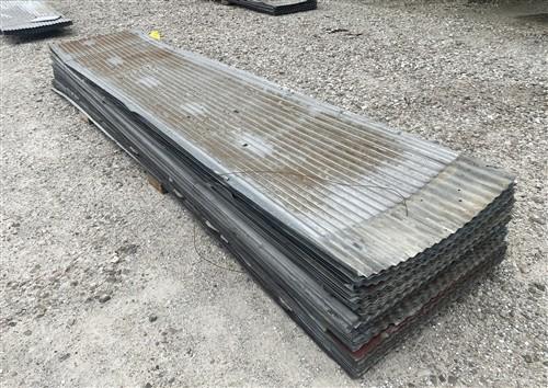 100 Sheets Reclaimed Barn Tin, 10' Corrugated Metal, 2000 Sq Ft Salvage B37