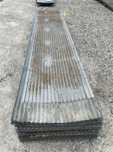 100 Sheets Reclaimed Barn Tin, 10' Corrugated Metal, 2000 Sq Ft Salvage B37