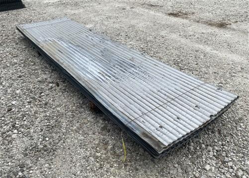 14 Sheets Reclaimed Barn Tin, 8' Corrugated Metal, 224 Sq Ft Salvage B38