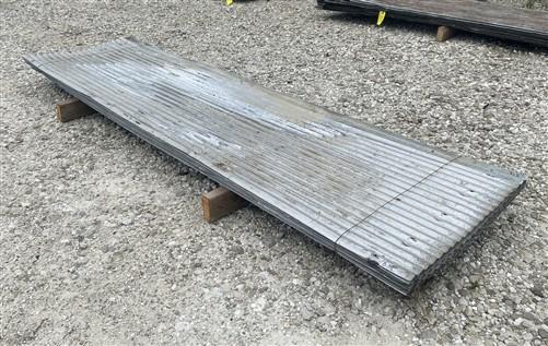14 Sheets Reclaimed Barn Tin, 8' Corrugated Metal, 224 Sq Ft Salvage B38
