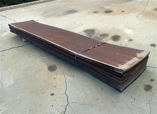 59 Sheets Reclaimed Barn Tin, 11' Corrugated Metal, 1298 Sq Ft Salvage B41