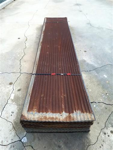59 Sheets Reclaimed Barn Tin, 11' Corrugated Metal, 1298 Sq Ft Salvage B41