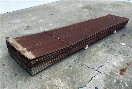59 Sheets Reclaimed Barn Tin, 11' Corrugated Metal, 1298 Sq Ft Salvage B41