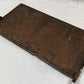 2 Copper Clad Stove Doors, Vintage Retro Porcelain Enamel Range Parts Repair b