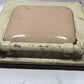 2 Copper Clad Stove Doors, Vintage Retro Porcelain Enamel Range Parts Repair A