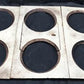 Copper Clad Stove 6 Burner Top Surface, Vintage Retro Cast Iron Parts Repair C