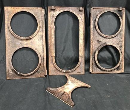Copper Clad Stove 6 Burner Top Surface, Vintage Retro Cast Iron Parts Repair C