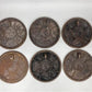 6 Copper Clad Stove Burner Cover Lids, Vintage Retro Cast Iron Parts Repair D