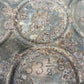 6 Copper Clad Stove Burner Cover Lids, Vintage Retro Cast Iron Parts Repair D