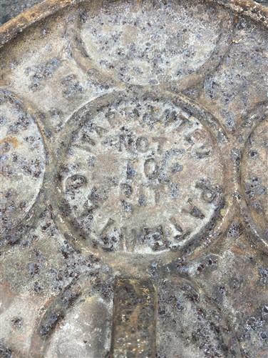 6 Copper Clad Stove Burner Cover Lids, Vintage Retro Cast Iron Parts Repair D