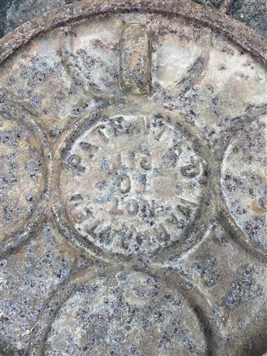 6 Copper Clad Stove Burner Cover Lids, Vintage Retro Cast Iron Parts Repair D