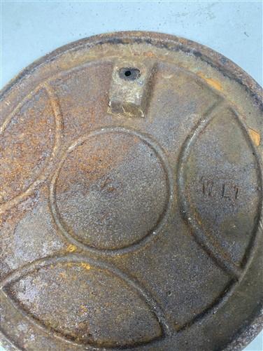6 Copper Clad Stove Burner Cover Lids, Vintage Retro Cast Iron Parts Repair D