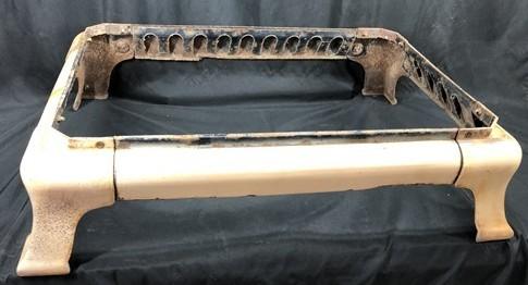 4 Leg Porcelain Cast Iron Base, Vintage Copper Clad Industrial Age Table Base E