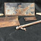 Copper Clad Stove Handle Braces Panels, Vintage Retro Cast Iron Parts Repair F
