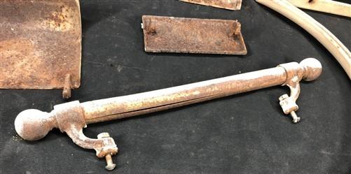 Copper Clad Stove Handle Braces Panels, Vintage Retro Cast Iron Parts Repair F