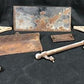 Copper Clad Stove Handle Braces Panels, Vintage Retro Cast Iron Parts Repair F