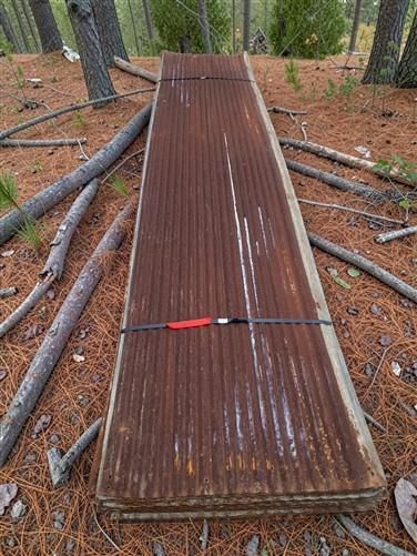55 Sheets Reclaimed Barn Tin, 11' Corrugated Metal, 1210 Sq Ft Salvage B43