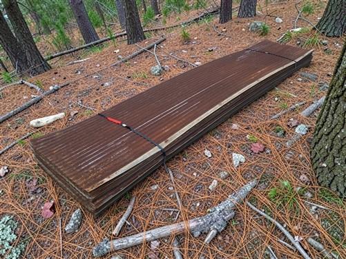 55 Sheets Reclaimed Barn Tin, 11' Corrugated Metal, 1210 Sq Ft Salvage B43