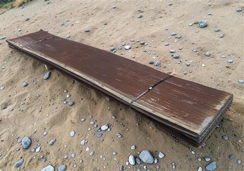 25 Sheets Reclaimed Barn Tin, 11' Corrugated Metal, 550 Sq Ft Salvage B44