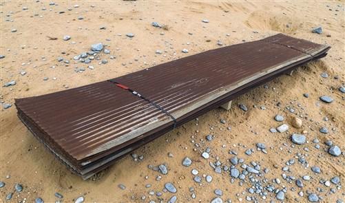 25 Sheets Reclaimed Barn Tin, 11' Corrugated Metal, 550 Sq Ft Salvage B44