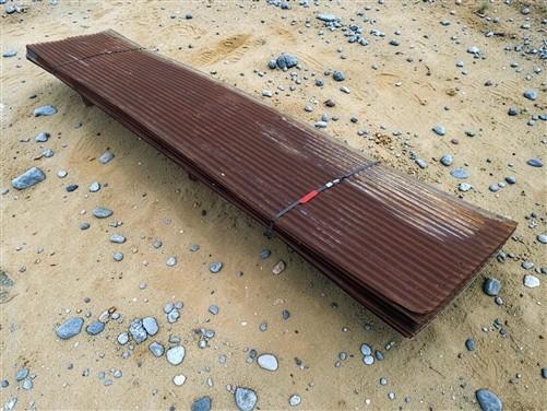 25 Sheets Reclaimed Barn Tin, 11' Corrugated Metal, 550 Sq Ft Salvage B44