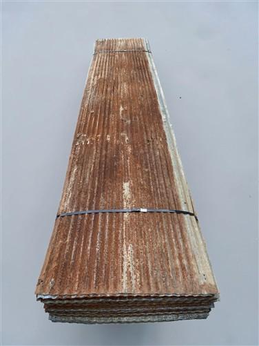 57 Sheets Reclaimed Barn Tin, 11' Corrugated Metal, 1254 Sq Ft Salvage B48