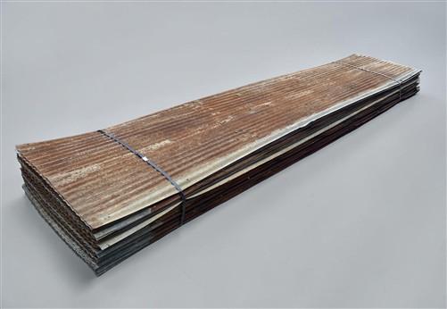 57 Sheets Reclaimed Barn Tin, 11' Corrugated Metal, 1254 Sq Ft Salvage B48