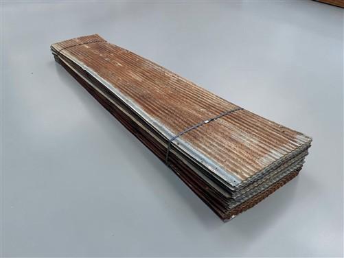 57 Sheets Reclaimed Barn Tin, 11' Corrugated Metal, 1254 Sq Ft Salvage B48